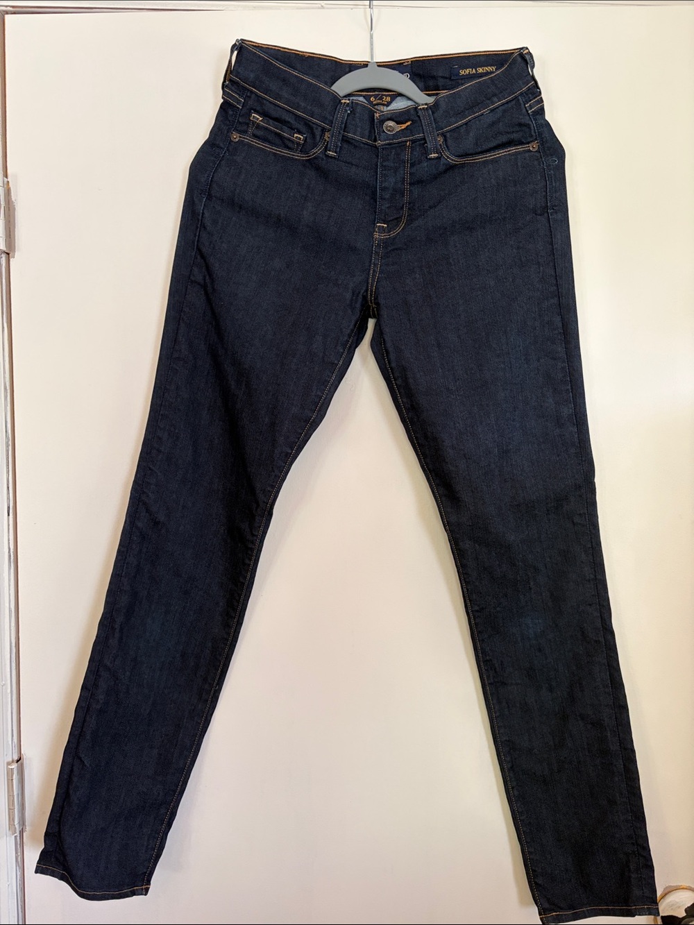 Women's Lucky Brand Dark Wash Skinny Jeans - Navy Blue